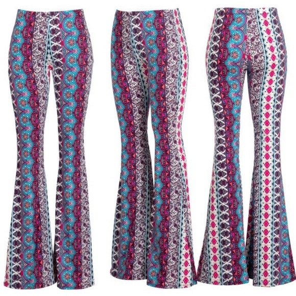 bell bottom colorful pants
